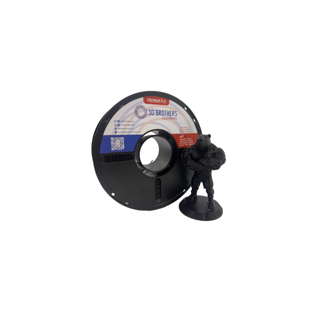 PLA Filament - Black 1kg - 1.75mm