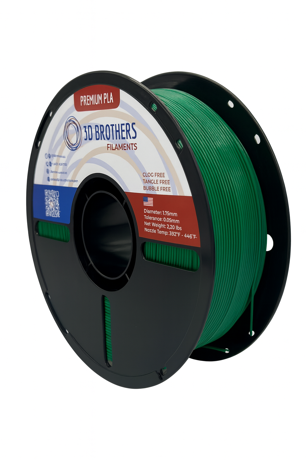 PLA Filament - Dark Green 1kg - 1.75mm