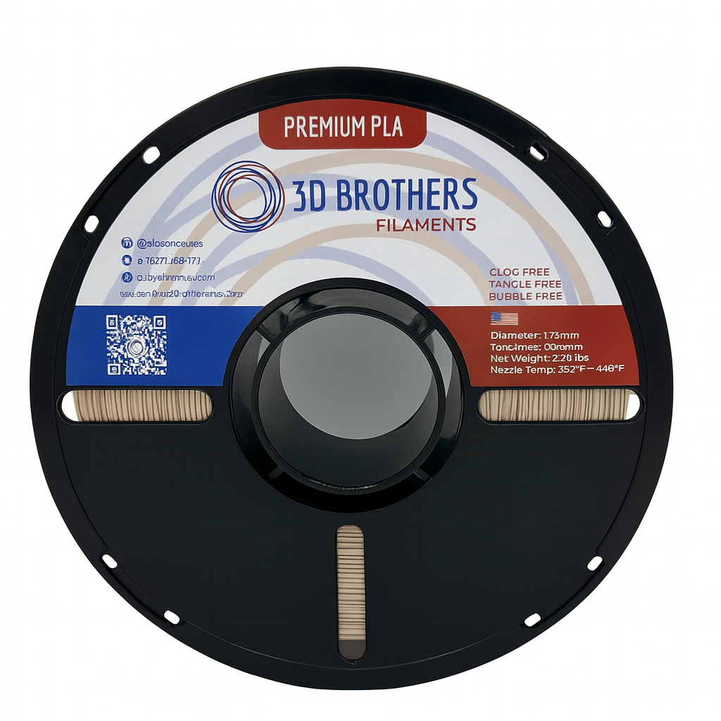 PLA Filament - Mocha 1kg - 1.75mm