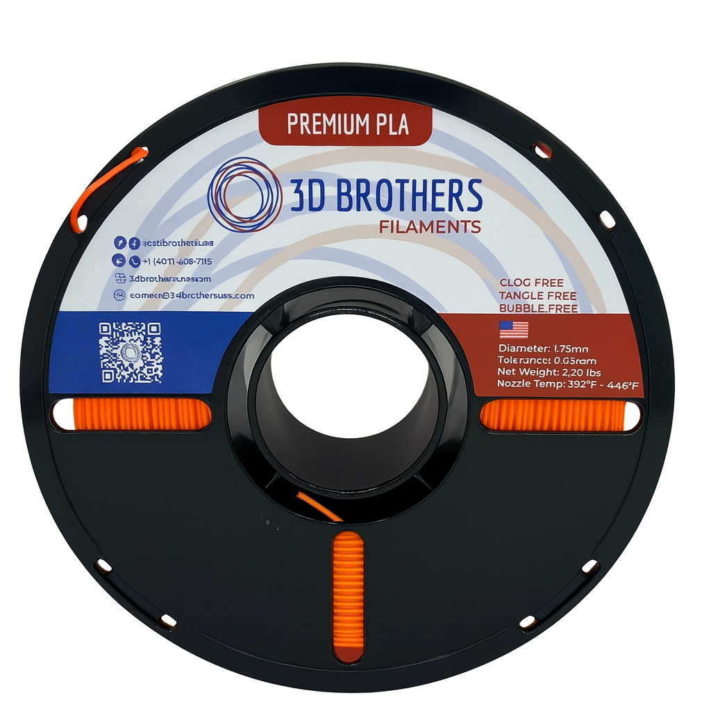 PLA Filament - Fluorescent Orange 1kg - 1.75mm