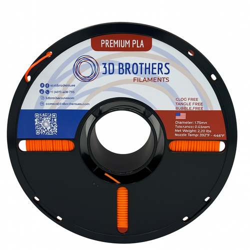 PLA Filament - Fluorescent Orange 1kg - 1.75mm