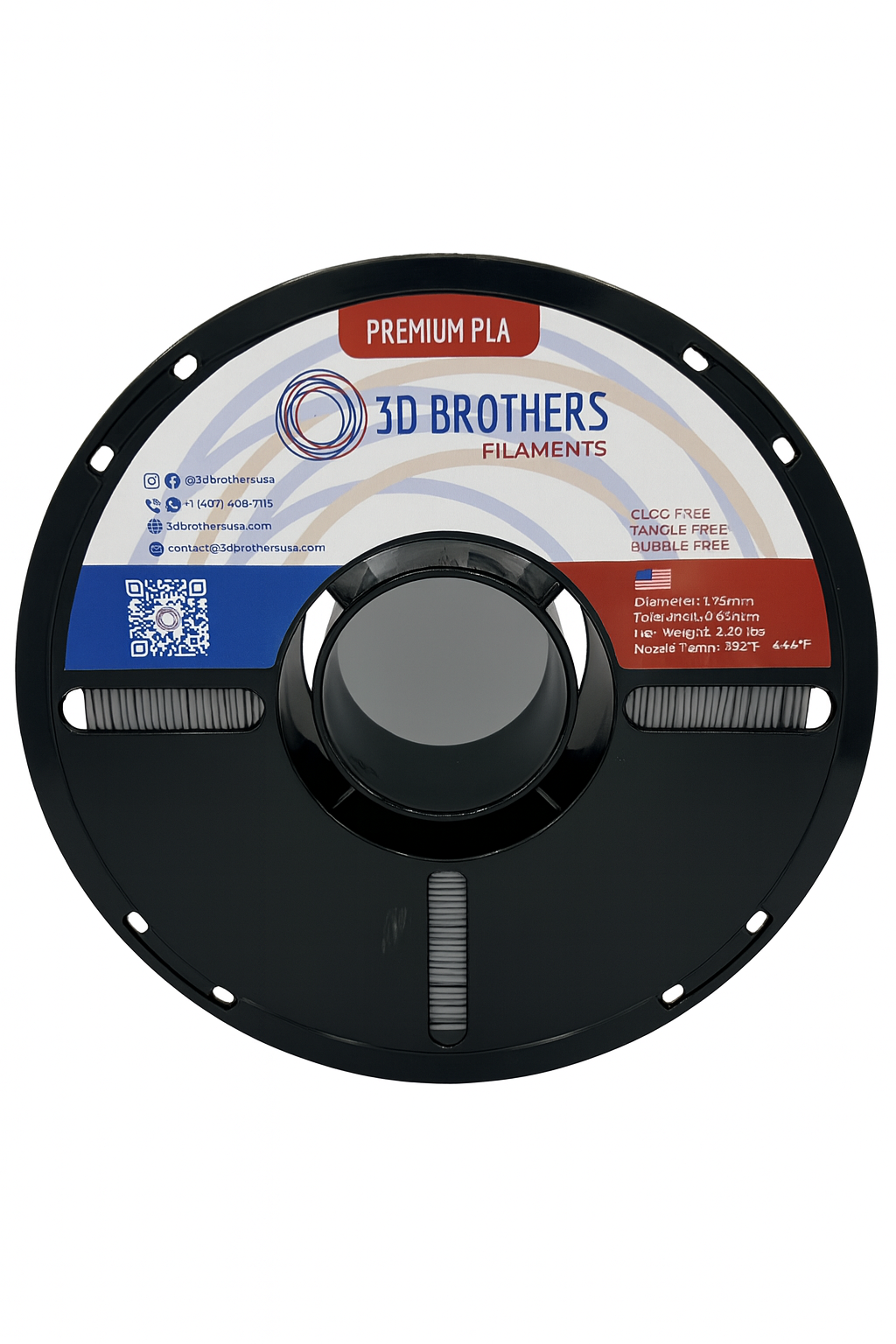 PLA Filament - Gray 1kg - 1.75mm