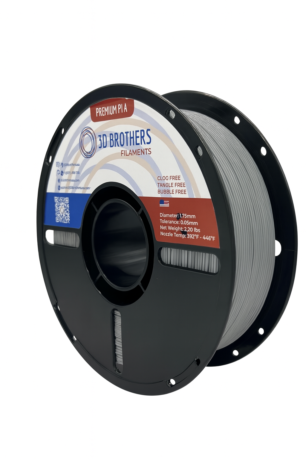 PLA Filament - Gray 1kg - 1.75mm