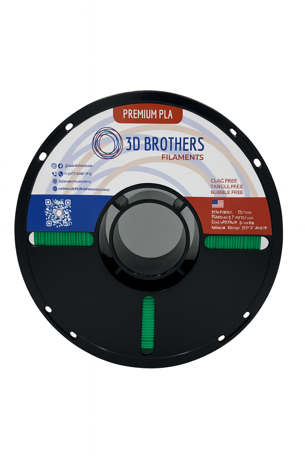 PLA Filament - Green 1kg - 1.75mm