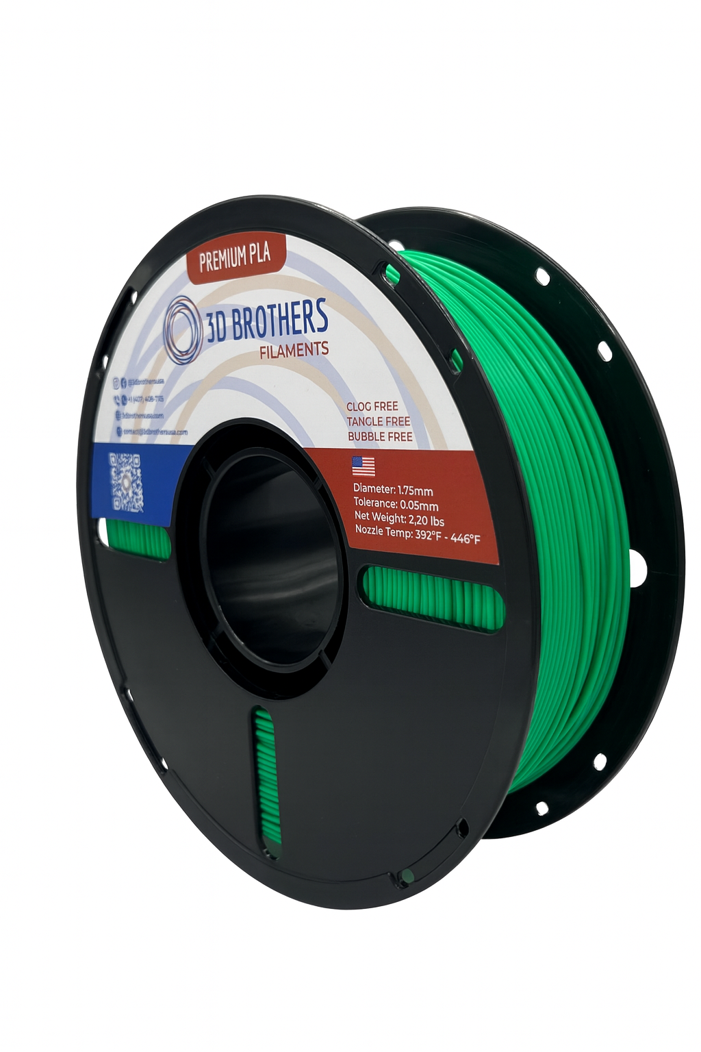 PLA Filament - Green 1kg - 1.75mm