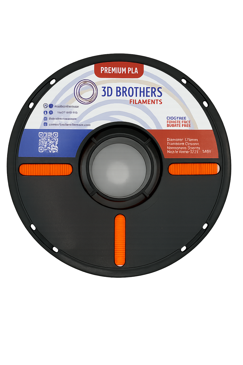 PLA Filament - Orange 1kg - 1.75mm