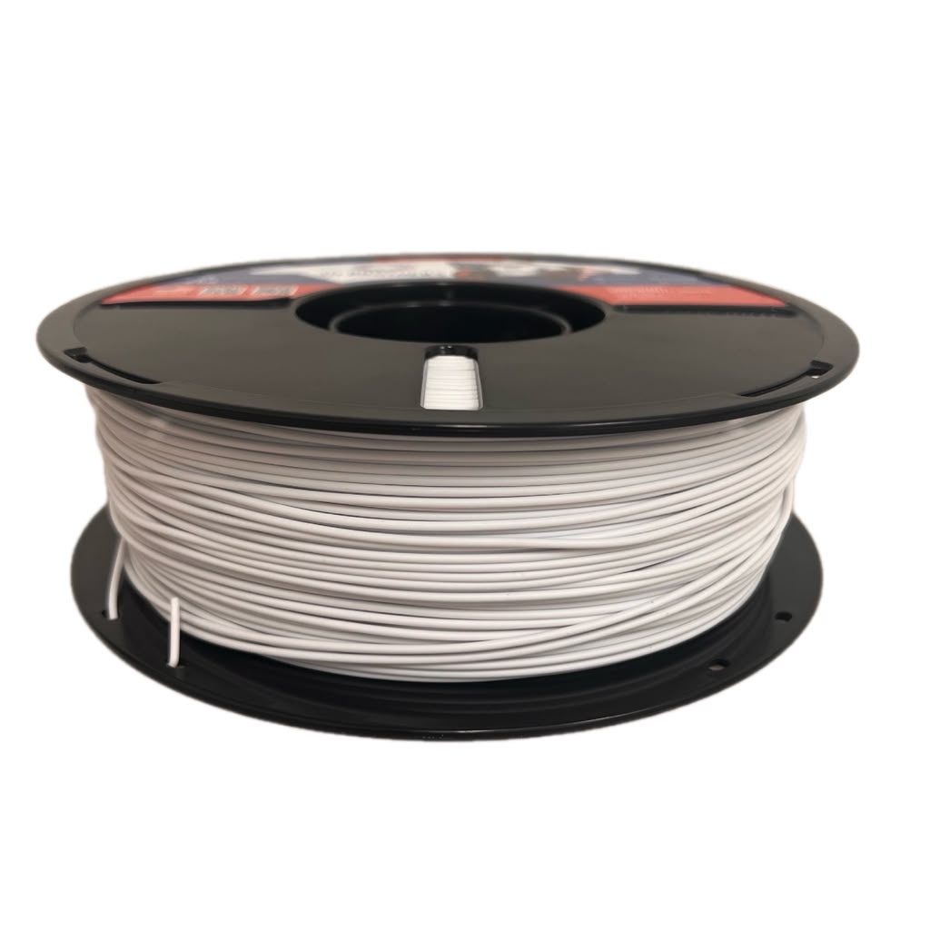 PCTG Tough Filament 1.75mm WHITE – Made in USA | 1kg Spool | 3D Brothers USA