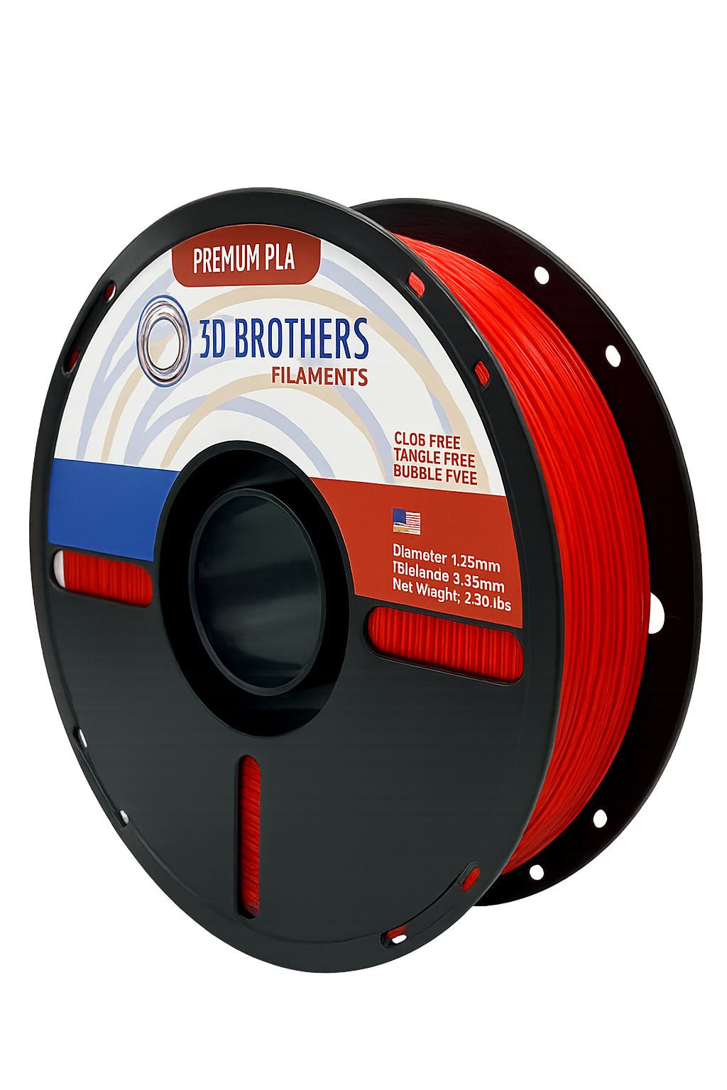 PLA Filament - Red 1kg - 1.75mm