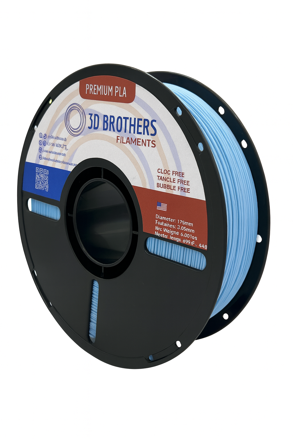 PLA Filament - Sky Blue 1kg - 1.75mm