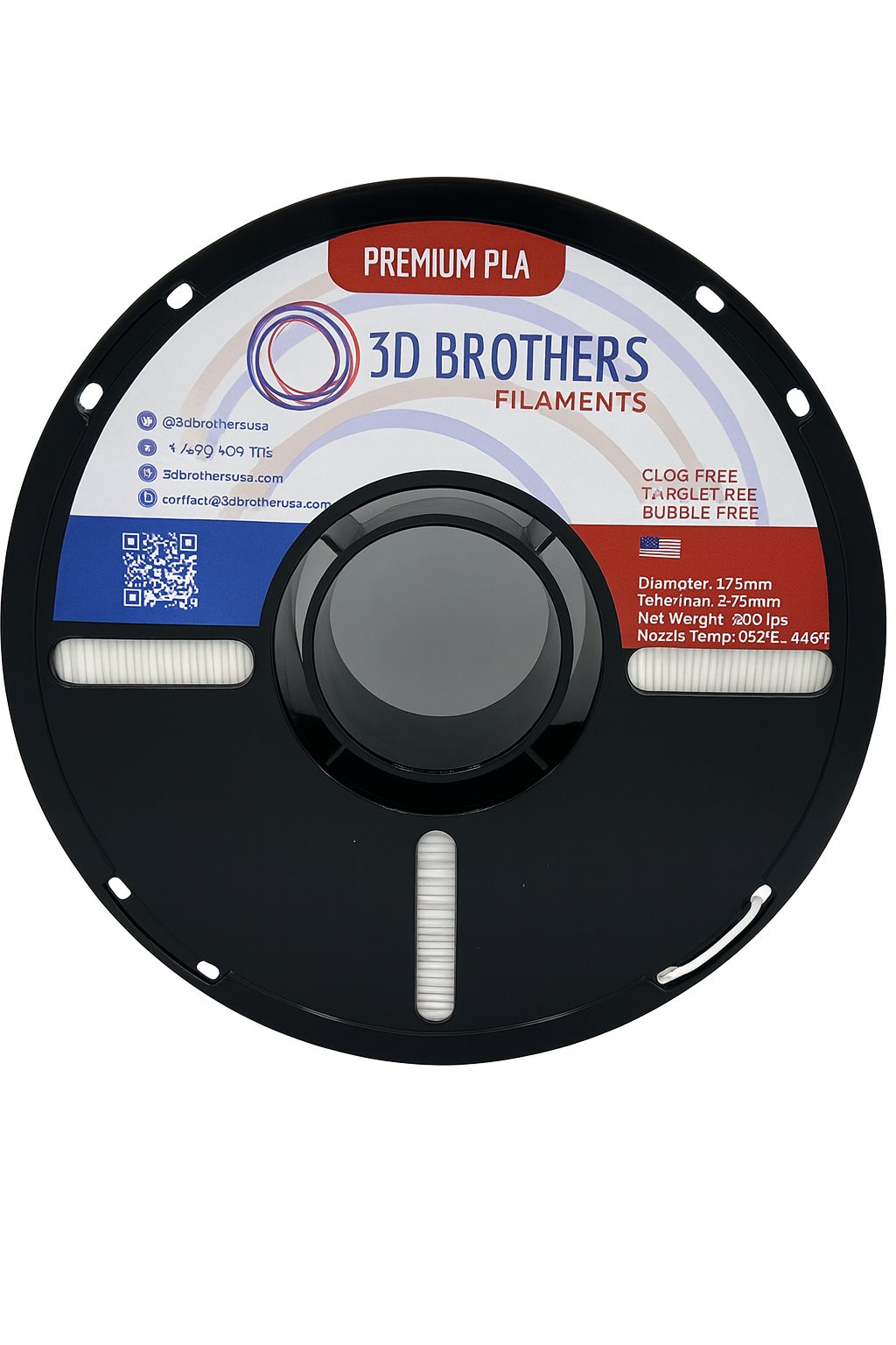 PLA Filament - White 1kg - 1.75mm