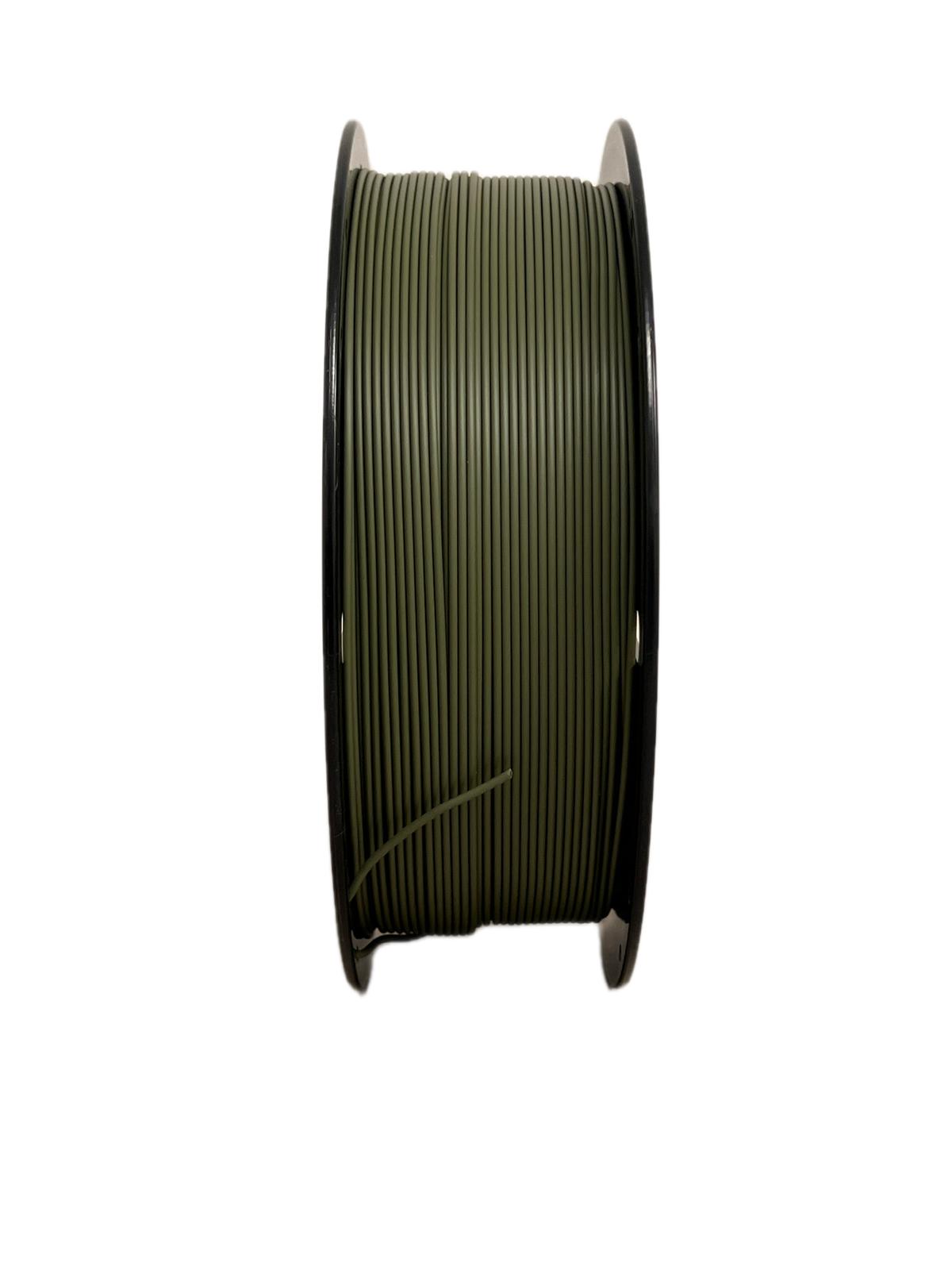 High Speed PLA Filament 1.75mm MILITARY GREEN – Made in USA | 1kg Spool | 3D Brothers USA