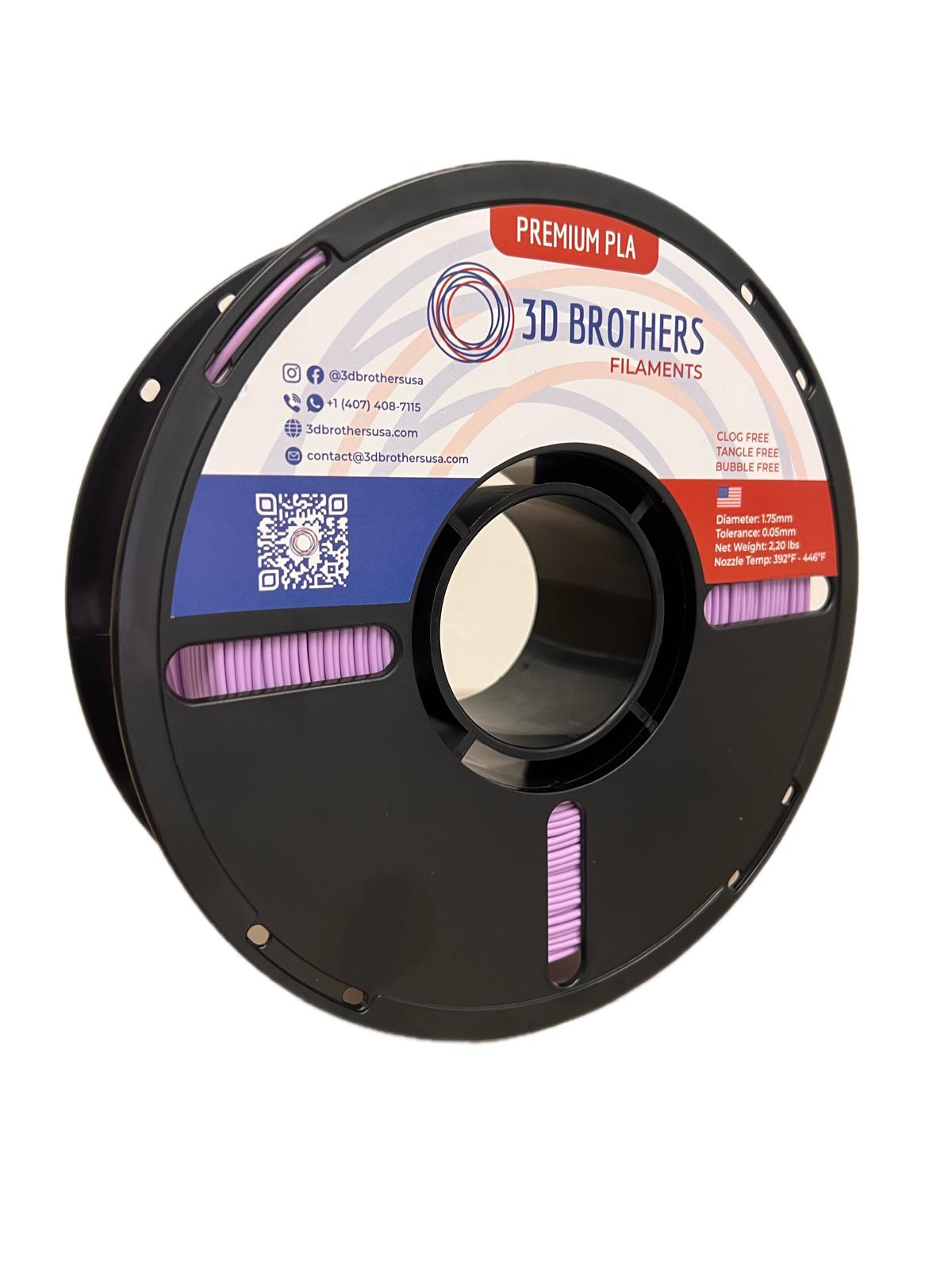 High Speed PLA Filament 1.75mm LAVANDER – Made in USA | 1kg Spool | 3D Brothers USA (Copy)