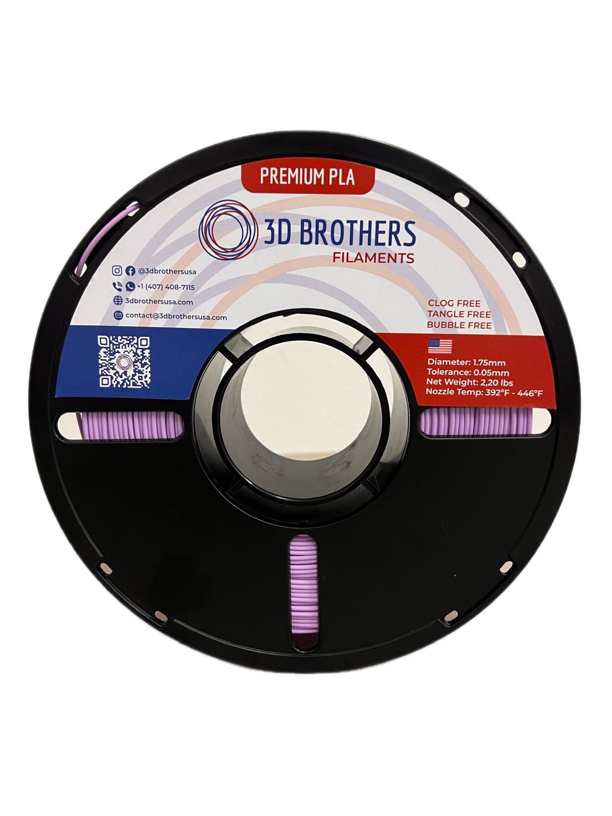 High Speed PLA Filament 1.75mm LAVANDER – Made in USA | 1kg Spool | 3D Brothers USA (Copy)