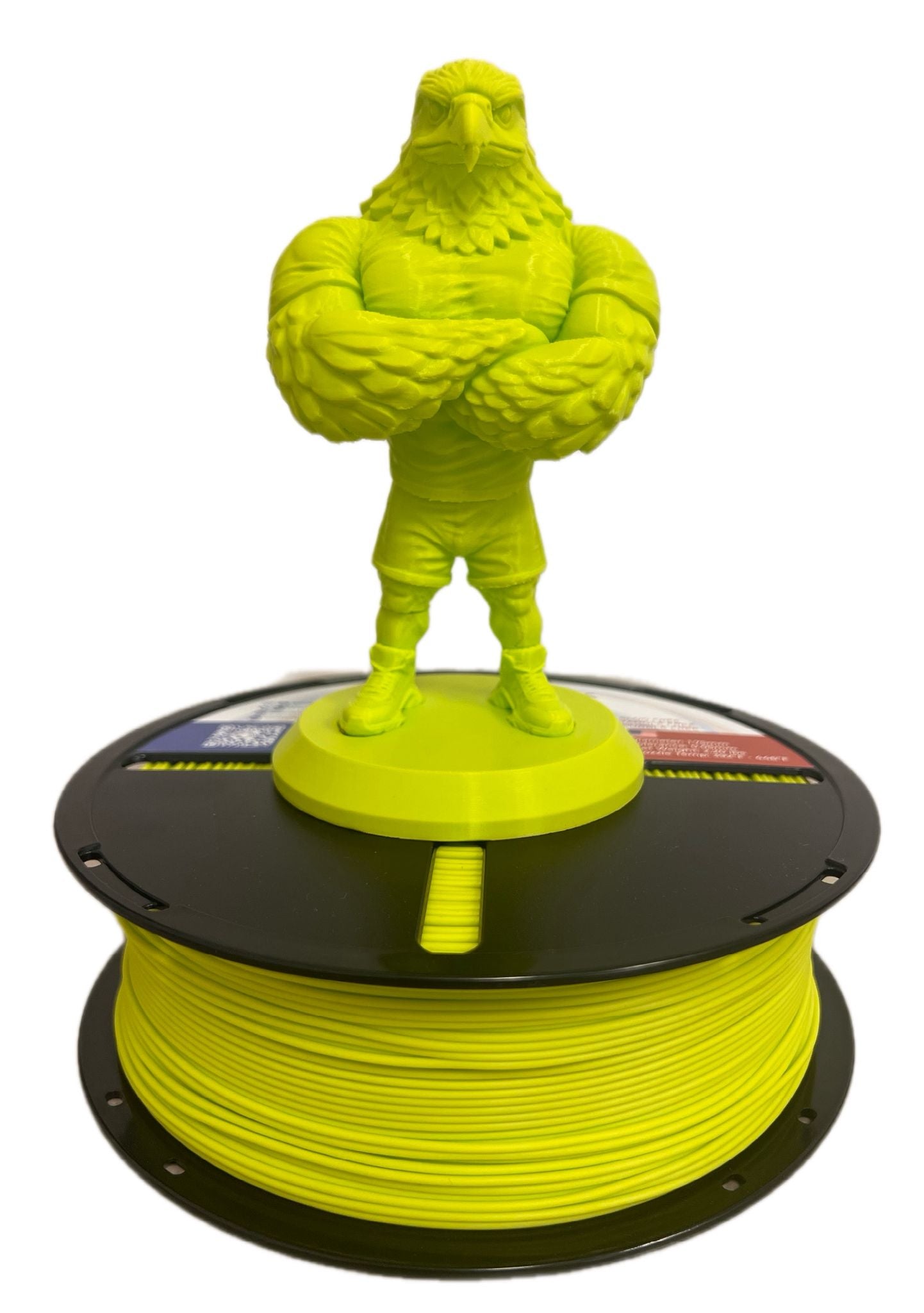 High Speed PLA Filament 1.75mm YELLOW GREEN – Made in USA | 1kg Spool | 3D Brothers USA